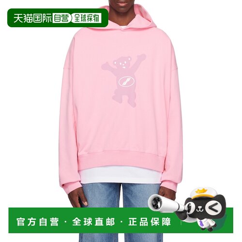 WE11DONE 女士针织毛衣 WDTH322727UPK AW2024 粉红色帽衫