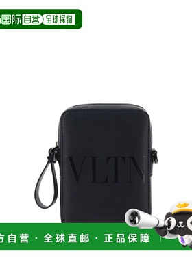 1h可退 潮奢 valentino 华伦天奴 男士 VLTN 標誌印花拉鍊單肩包