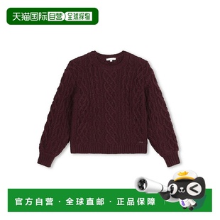 CHLOÉ 黑色 女童针织毛衣 AW2024 Pullover C2023895D 1h可退