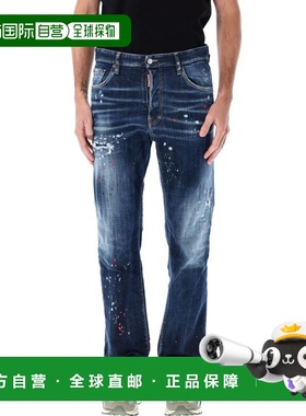 DSQUARED2男士牛仔裤S74LB1659S30664470直筒裤