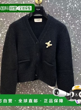 CELINE 女士针织衫 RY0KM089938NO SS2026 黑色 长袖开衫