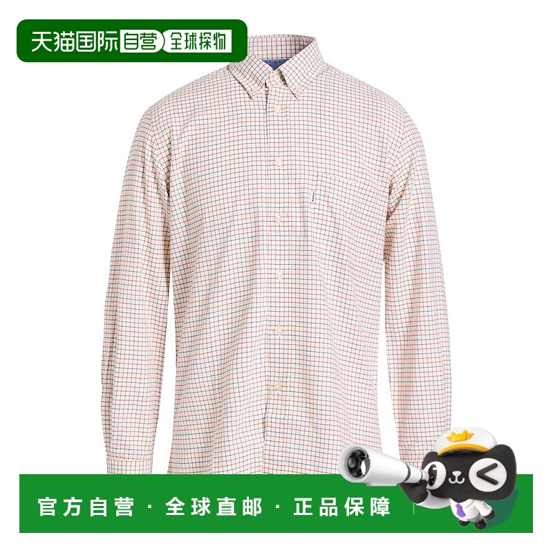 1h可退 潮奢 Barbour 巴伯尔 男士 格纹衬衫 beige米色 舒适时尚