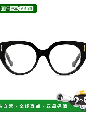 LOEWE 男士眼镜 LW50081I001 AW2024 罗意威 黑色徽标平光镜