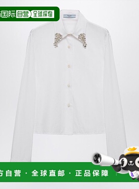 PRADA 女士衬衫 P472HROOO155WF0009 SS2025 白色