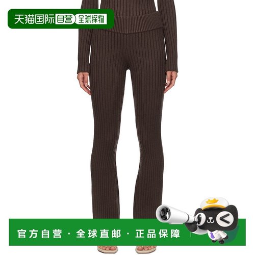 1h可退 潮奢 Danielle Guizio 女士 棕色 Thalia 长裤 F24208S045