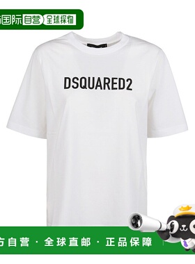 1h可退 潮奢 Dsquared2 二次方 女士 徽标 T 恤 S75GD0283S24321
