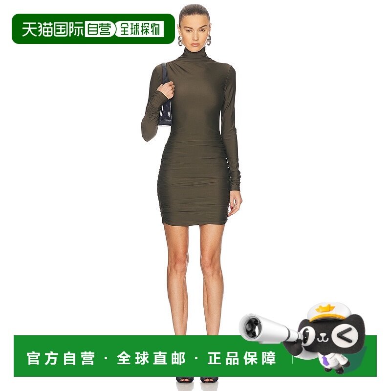 1h可退 潮奢 The Andamane 女士 Oleandra 高领垂褶迷你连衣裙 T1