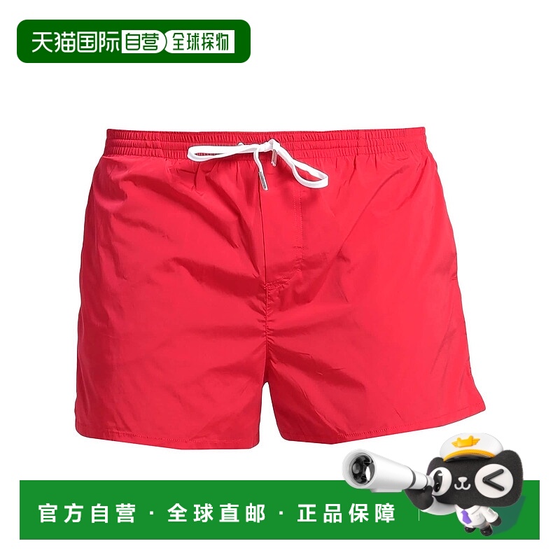 1h可退 潮奢 Dsquared2 二次方 男士 泳裤 red红色 舒适时尚