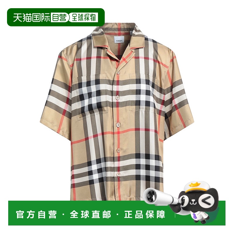 1h可退 潮奢 Burberry 巴宝莉 男士 花纹衬衫 beige米色 舒适时尚