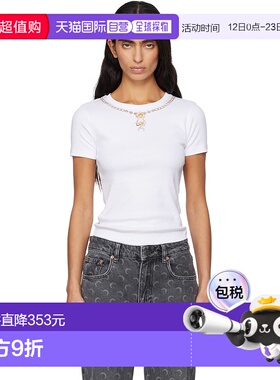 1h可退 潮奢 Marine Serre 女士 白色 Trompe L'Oeil Jewelry Jer