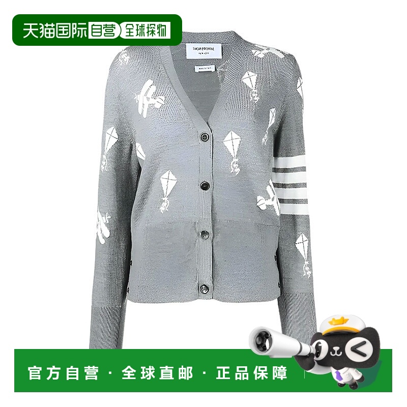 Thom Browne 4条纹图案嵌花针织外套外套FKC423A_XYYY1002055女