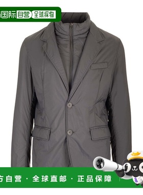 HERNO 男士西服 GA000168U9480 CO 灰色 长袖休闲夹克西装