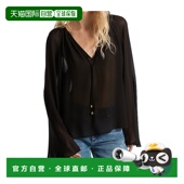 KORS 女士衬衫 MR540R07R3001 MICHAEL SS2025黑色长袖