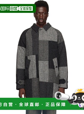 1h可退 潮奢 BEAMS PLUS 男士 灰色 Bal Collar Patchwork 大衣 3