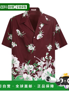 VALENTINO 男士衬衫 XV0AAA908GBPKR SS2022 红色 Graphic print