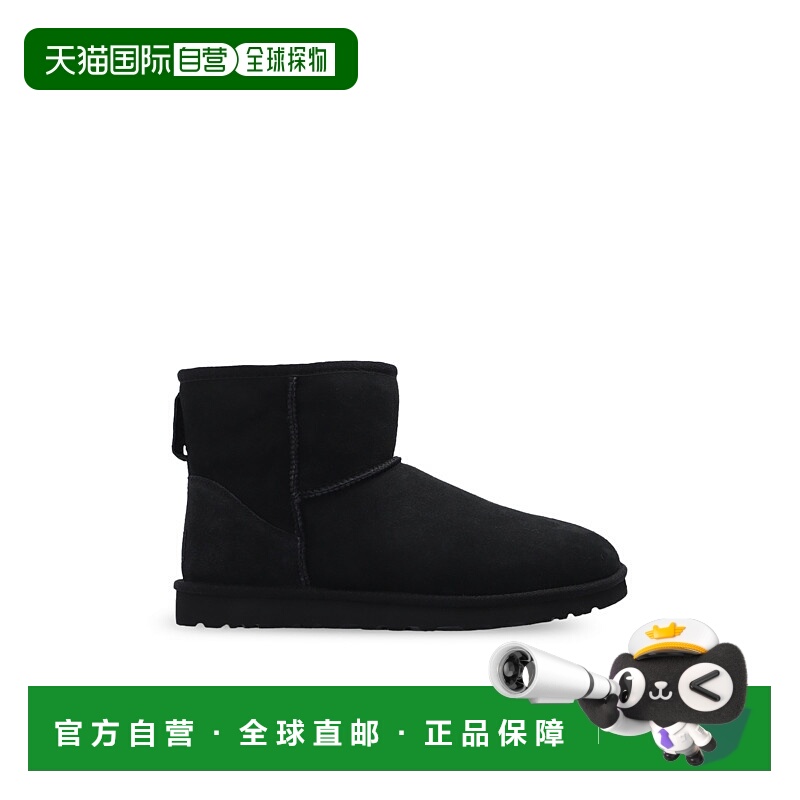 1h可退 UGG 女士雪地靴 10020720BLK CO 黑色 ‘Classic Mini’ s