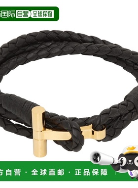 1h可退 潮奢 Tom Ford 汤姆 福特 男士 Braided Leather T 手环 J