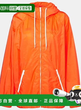 1h可退 潮奢 Prada 普拉达 女士 Re-Nylon 雨衣 orange橙色 舒适