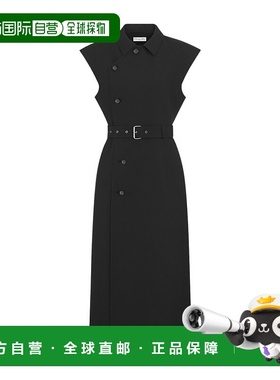 DIOR 女士连衣裙 540R36A1610X9000 CO 黑色 系腰带连衣裙