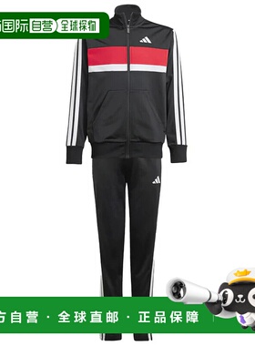 ADIDAS 男童套装 JC7519NERO CO 黑色 TUTA BAMBINO ESSENTIALS T