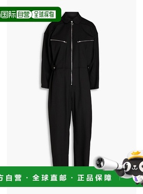 1h可退 潮奢 Maje 女士 斜纹布连体裤 MFPCO00312NOIR