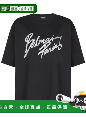 BALMAIN 女士T恤 GF1EG110BD41EAB SS2026 黑色 Balmain T-Shirts