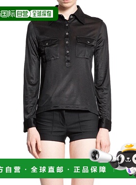 1h可退 TOM FORD 女士T恤 TSJ586JEX142LB999 SS2025 黑色女装