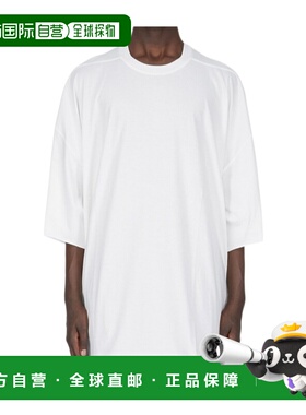 RICK OWENS 男士T恤 RU01E5283JA11 SS2025 白色 圆领T恤短袖