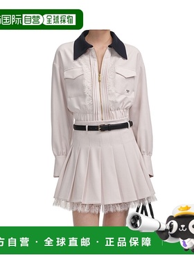 1h可退 SELF-PORTRAIT 女士西服 PF25029TC AW2025 白色 斜纹撞色