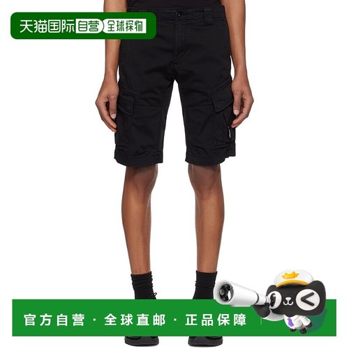 1h可退 潮奢 C.P. Company 男士 黑色工装短裤 18CMBE116A005694G
