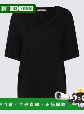 LEMAIRE 女士T恤 TO1146LJ1016BK998 AW2025 黑色