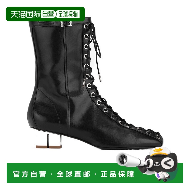 1h可退 GANNI 女士靴子 S2967099 SS2025 黑色新款