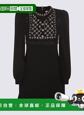 1h可退 SELF-PORTRAIT 女士半身裙 AW23115SABBLACK CO 黑色