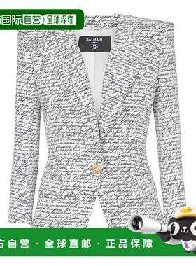 BALMAIN 女士西服 EF1SE615VH44GAB SS2025白色西装外套