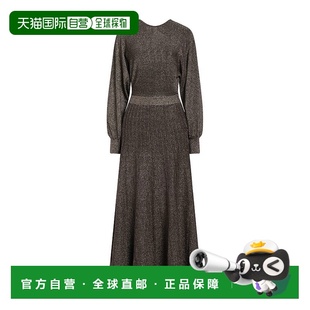 女士 长款 连衣裙 1h可退 舒适时尚 Maje metal金属色 潮奢