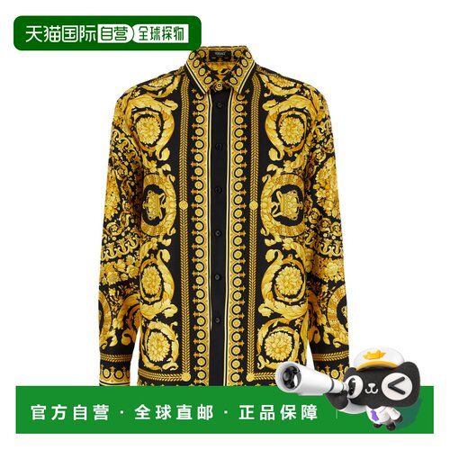VERSACE 男士衬衫 10039411A030445B000 SS2026 黄色