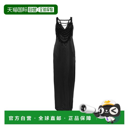 BALMAIN 女士连衣裙 HF1RN450PD52EAP AW2026 黑色 Silk dress wi