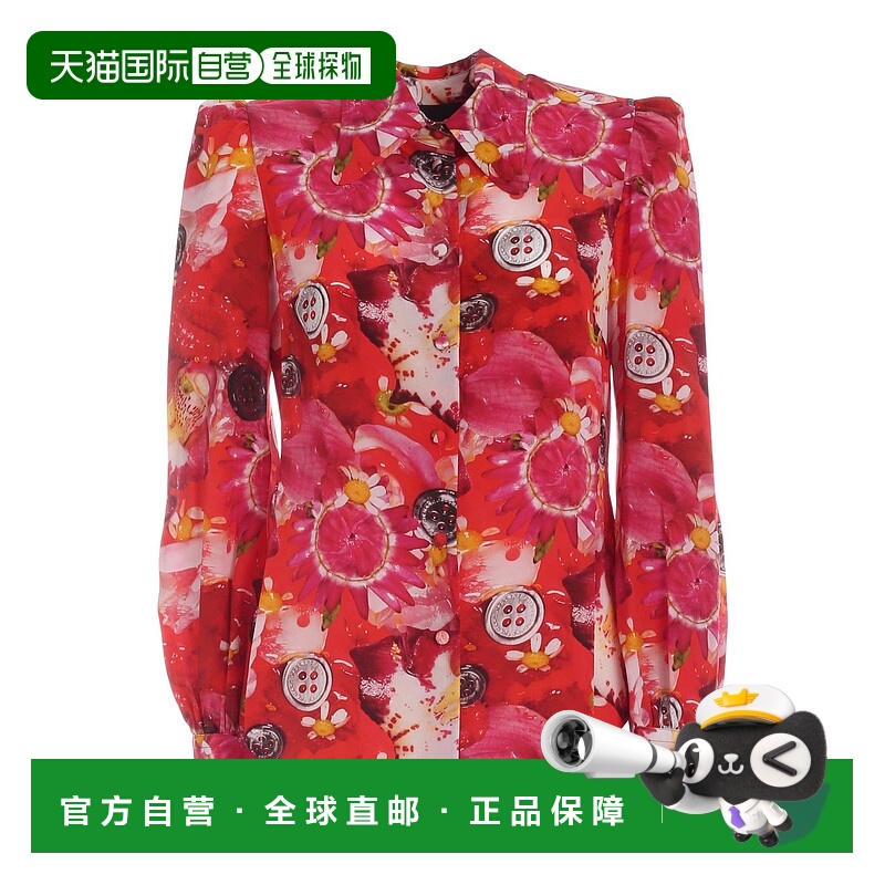 MARC JACOBS 女士衬衫 V6000052600 AW2020 红色 Shirt with prin