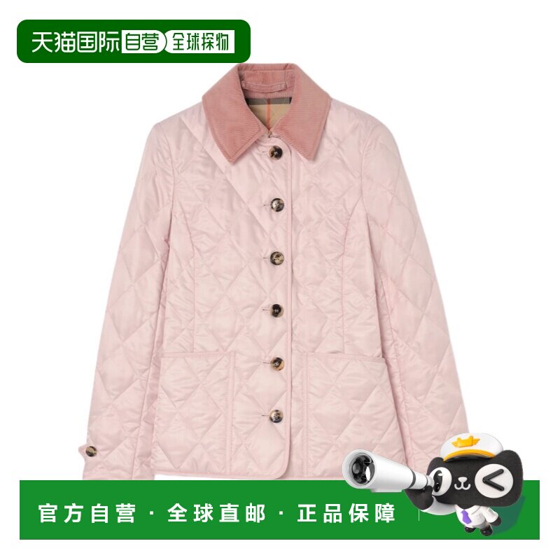 BURBERRY 女士外套 81235081 SS2026 粉红色 绗缝棉服