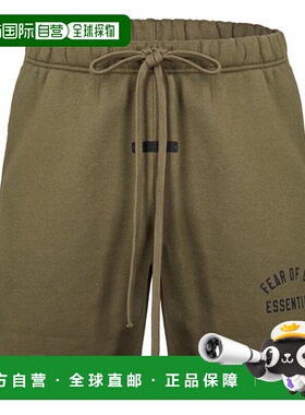 1h可退 潮奢 Essentials 男士 棉质徽标短裤 green绿色 舒适时尚