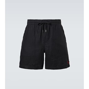 1h可退 拉夫 亚麻短裤 Lauren 男士 Ralph Polo 潮奢 劳伦