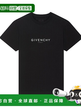GIVENCHY 男士T恤 BM71653Y6B001 SS2025 黑色男装