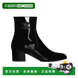 CELINE 女士高跟鞋 36048458238NO AW2024 黑色 TRIOPMHE徽标短筒