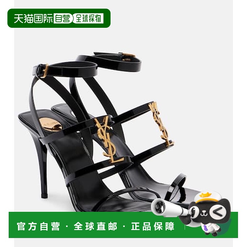 1h可退 潮奢 Saint Laurent 圣罗兰 女士 Cassandra 90 漆皮凉鞋