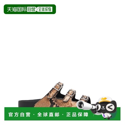 1h可退 潮奢 Birkenstock 勃肯 女士 Florida蟒蛇纹印花皮革凉鞋