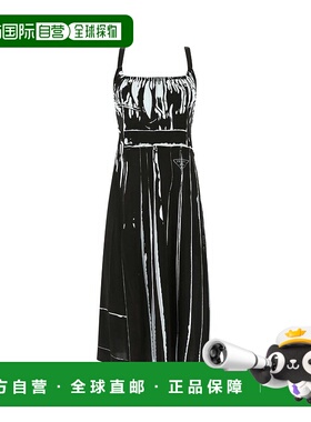 1h可退 潮奢 Prada 普拉达 女士 U 領無袖 Sable 洋裝 P3G59S2211