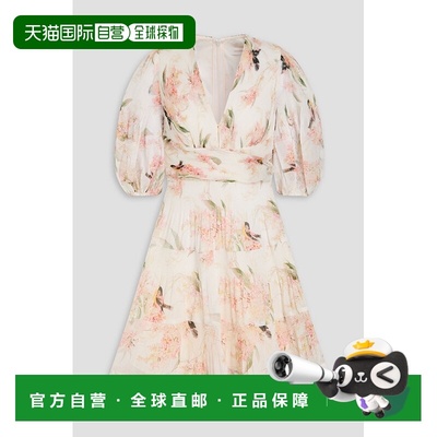 1h可退 潮奢 ZIMMERMANN 女士 Plisse-organza 迷你连衣裙 6891DR