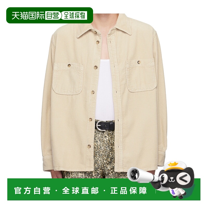 1h可退 ISABEL MARANT 男士衬衫 CH0198HAB4G03HECRU AW2024长袖
