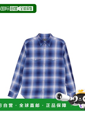 1h可退 潮奢 Tom Ford 汤姆 福特 男士 蓝色衬衫 HDS001FMC305UUC