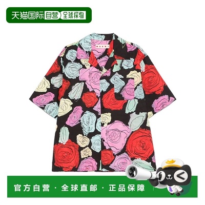 1h可退 MARNI 男士衬衫 CUMU0213A5UTC506ORN99 SS2025 花色短袖